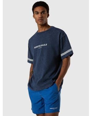 North Sails Badeshorts Mit Archivdruck - Blau