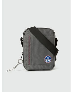 North Sails Wasserdichte Crossbody-Tasche Aus Cordura - Schwarz