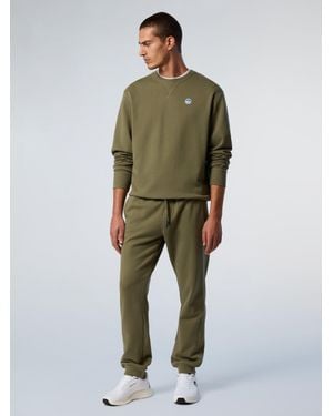 North Sails Pantalones De Chándal Con Parche Del Logotipo - Verde
