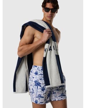 North Sails Bedruckte Badeshorts Mit Peach-Touch - Weiß
