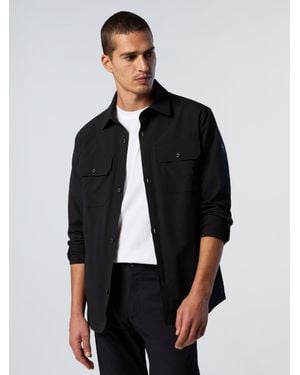 North Sails Overshirt Aus Tech Pikee - Schwarz
