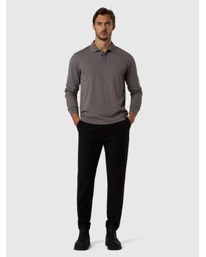 North Sails Polo De Manga Larga Coolmax - Gris