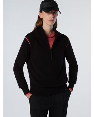 North Sails Stehkragenpullover Aus Viskose - Schwarz