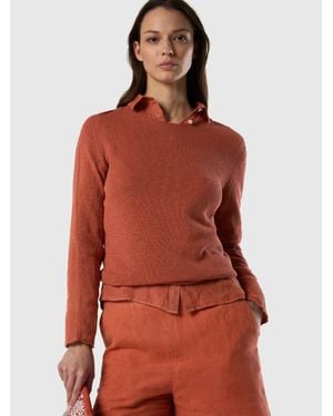 North Sails Nahtloser Pullover Mit U-Boot-Ausschnitt - Rot