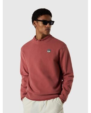North Sails Sweat-Shirt D'Archives Avec Grand Imprimé - Rouge