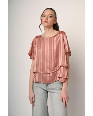 NUNA LIE Top Doppiato - Rosso