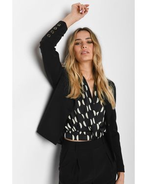 NUNA LIE Blazer Con Bottoni Dorati - Nero