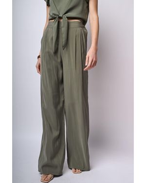 NUNA LIE Pantaloni Palazzo Misto Viscosa - Verde