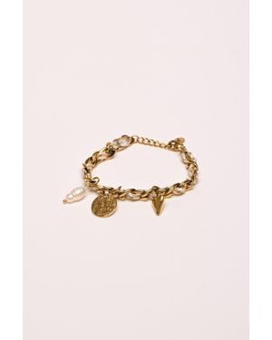 NUNA LIE Bracciale A Catenella Con Charms Taglia - Rosa