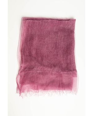 NUNA LIE Sciarpa Misto Seta A Fili Lurex Viola Taglia - Rosa