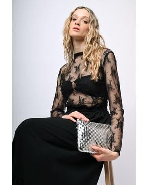 NUNA LIE Gonna Lunga Con Cintura - Nero