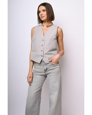 NUNA LIE Gilet Con Retro - Bianco
