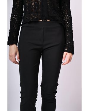 NUNA LIE Pantaloni Skinny Misto Viscosa - Nero