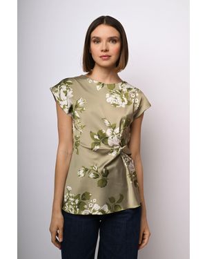 NUNA LIE Top Con Stampa Floreale E Nodo - Neutro