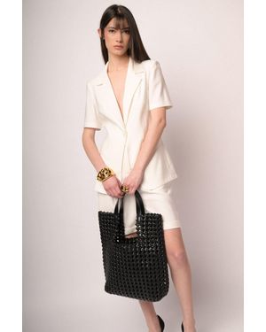 NUNA LIE Blazer A Mezze Maniche - Bianco