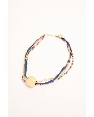 NUNA LIE Collana Con Fili E Sfera Taglia - Multicolore