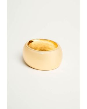 NUNA LIE Bracciale Alto Rigido Smaltato Avorio Taglia - Metallizzato