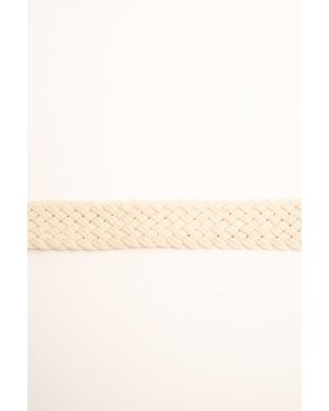 NUNA LIE Cintura A Fascia Intrecciata Avorio Taglia - Neutro