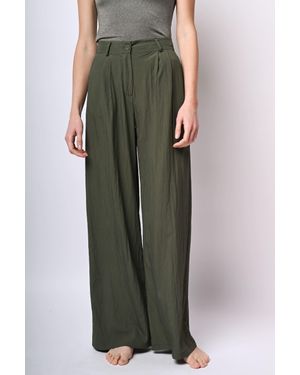 NUNA LIE Pantaloni Palazzo Misto Viscosa - Verde