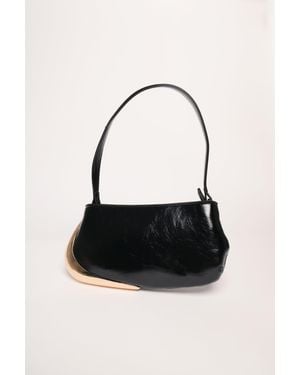 NUNA LIE Borsa Piccola Con Placca Taglia - Nero