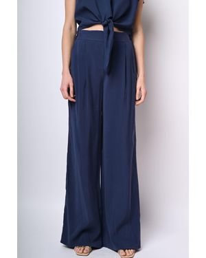 NUNA LIE Pantaloni Palazzo Misto Viscosa - Blu
