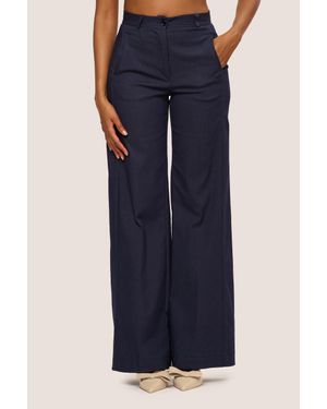 NUNA LIE Pantaloni Palazzo Misto Viscosa - Blu