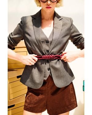 NUNA LIE Gonna Pantalone Velour Taglia - Marrone
