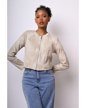 NUNA LIE Giacca Crop - Bianco