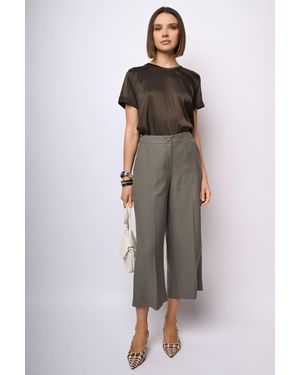 NUNA LIE Pantaloni Crop Misto Viscosa - Multicolore