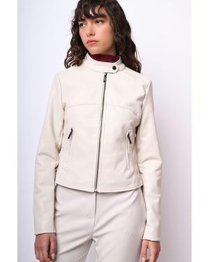 NUNA LIE Giacca Stile Biker - Neutro