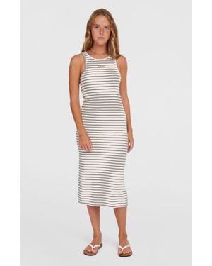 O'neill Sportswear Jess Midi Rib Dress - White