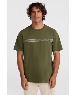 O'neill Sportswear Ikat Stripe T-Shirt - Green