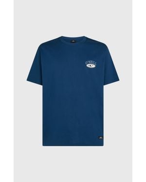 O'neill Sportswear Muir Chest Print T-Shirt - Blue