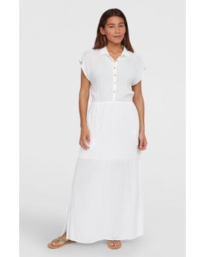 O'neill Sportswear Lori Maxi Shirt Dress - White