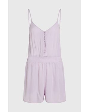 O'neill Sportswear Thin Strap Buttoned Romper - Purple