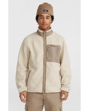 O'neill Sportswear High-Pile Full-Zip Fleece - Natural