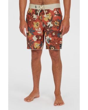 O'neill Sportswear Hyperfreak Mysto Scallop 19' Boardshorts - Red