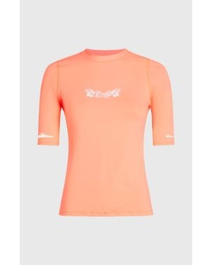 O'neill Sportswear Short Sleeve Skin - Orange