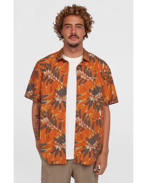O'neill Sportswear Print Shirt - Orange
