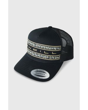 O'neill Sportswear Flower Trucker Cap - Black