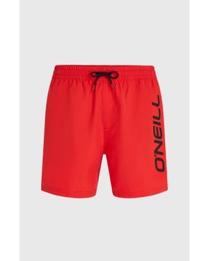 O'neill Sportswear Logo 16" Swimshorts - Red