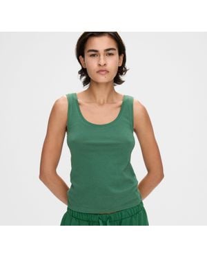 Organic Basics True Sheer Tank Top - Green
