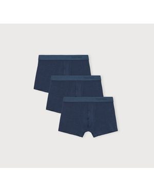 Organic Basics Premium Trunks 3-Pack Midnight Midnight Midnight - Blue