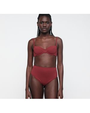 Organic Basics Swim High-Rise Bikini Bottom - Red