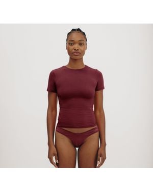 Organic Basics Flex Tee - Red
