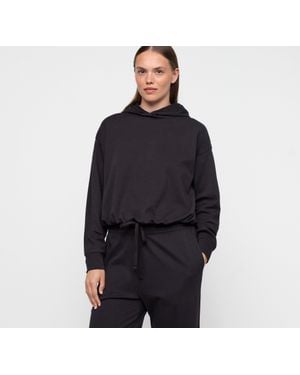 Organic Basics Reset Drawstring Hoodie - Blue
