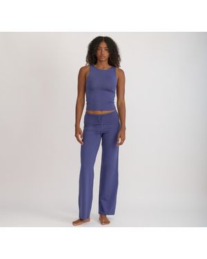 Organic Basics Everyday Straight Leg Pants - Blue