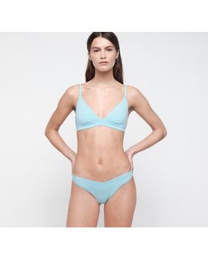 Organic Basics Flex Triangle Bralette - Blue