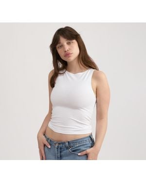 Organic Basics Everyday Boat Neck Top - White