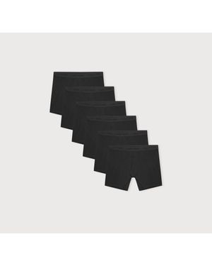 Organic Basics Core Boxer Briefs 6-Pack - Black